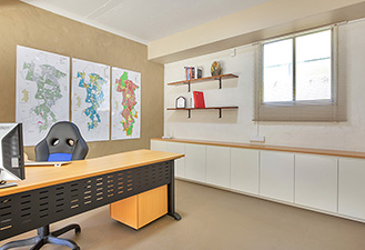 An Amazing Garage to Office Conversion